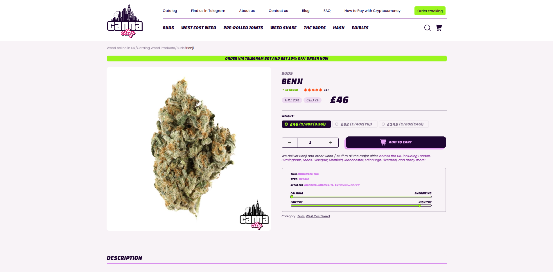 Order weed online England weed shop Canna
