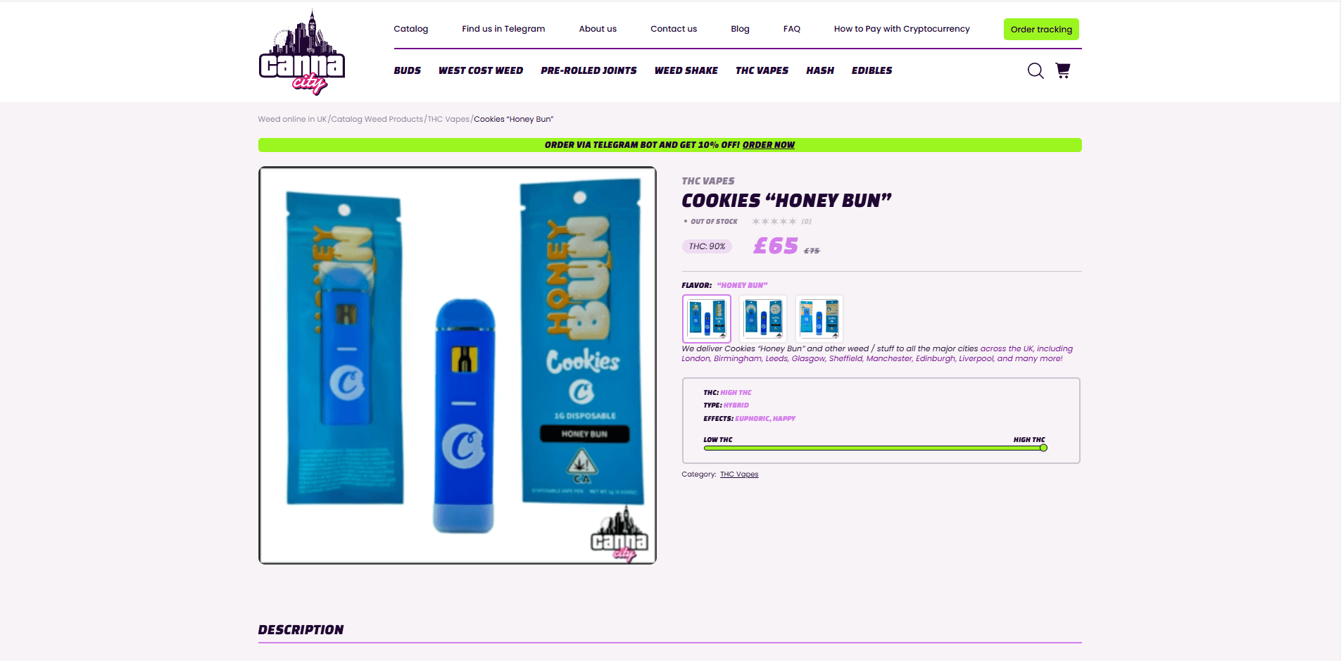 Hybrid THC vape weed shop Canna City