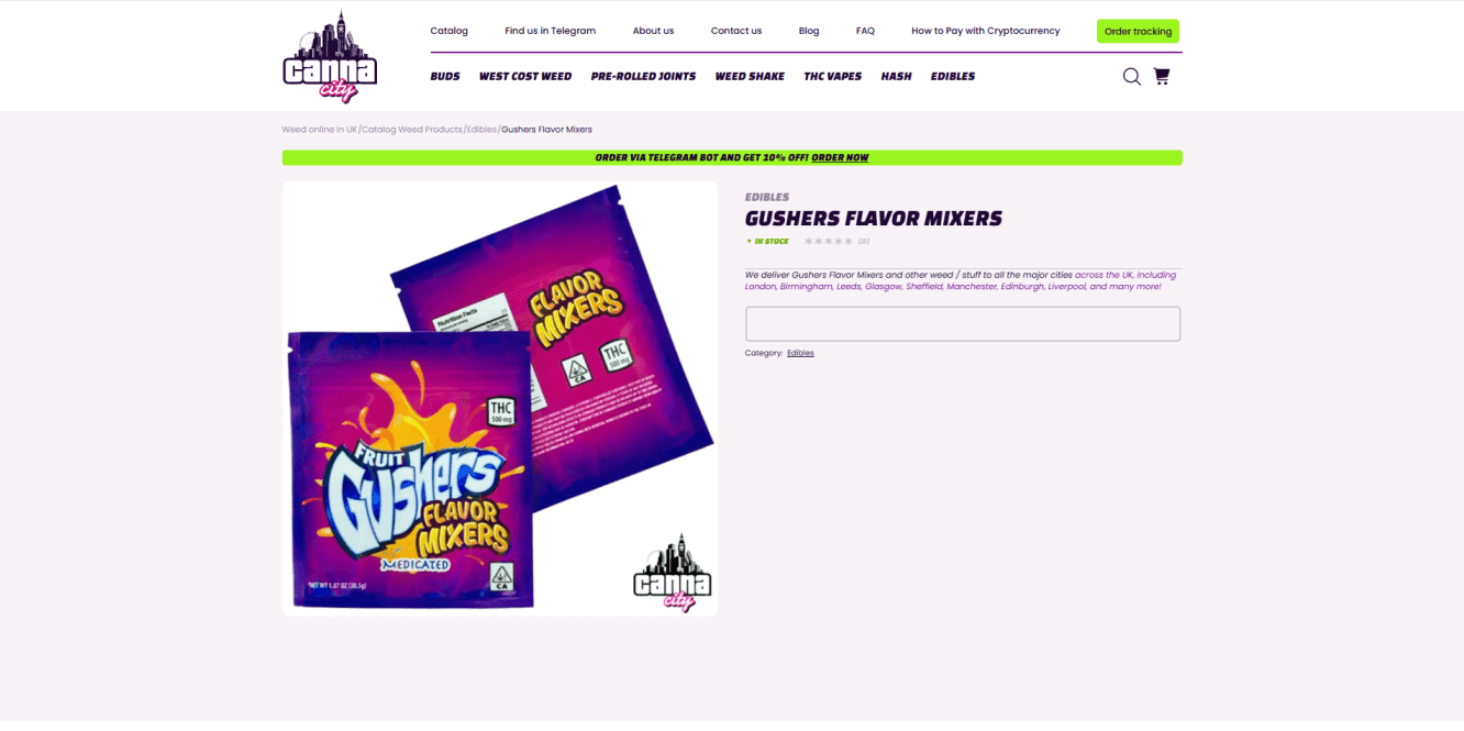 Buy Weed Gummies online at best weed shop Canna City