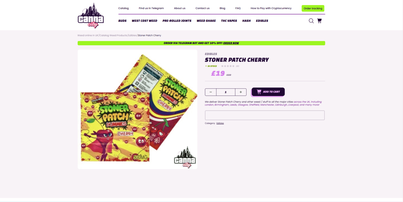 Buy Weed Gummies online in UK at Canna City