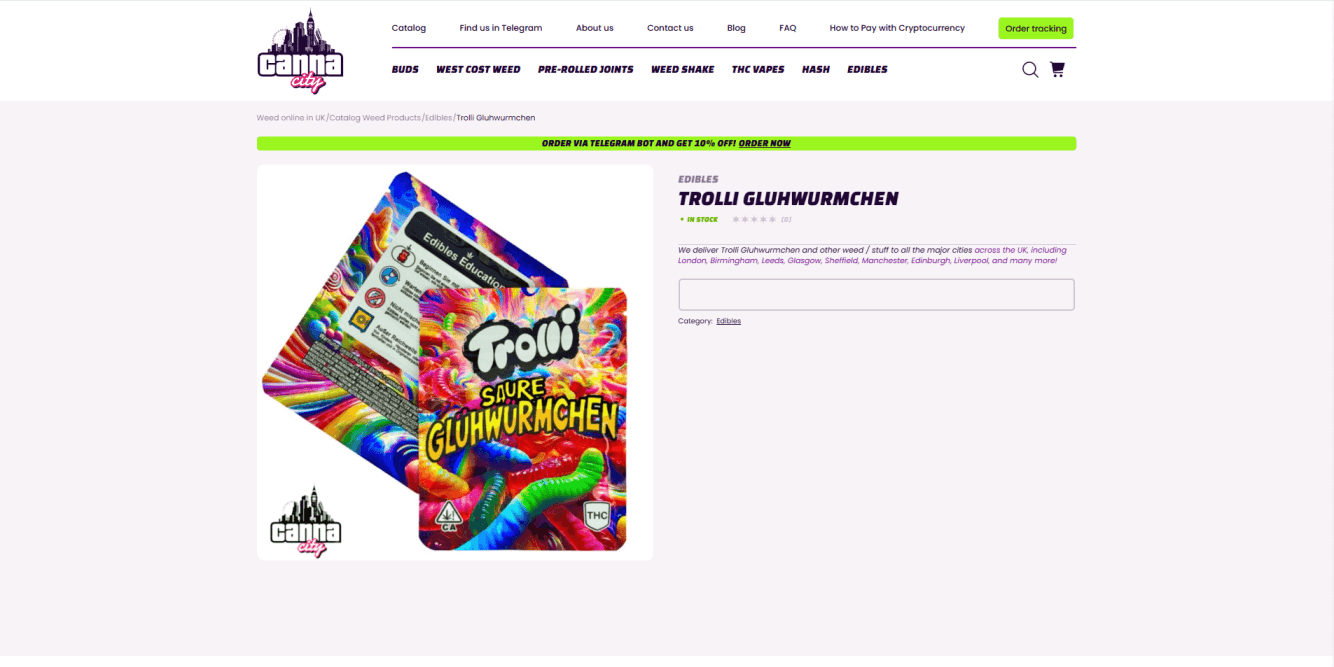 Weed Gummies buy online at UK weed shop Canna City