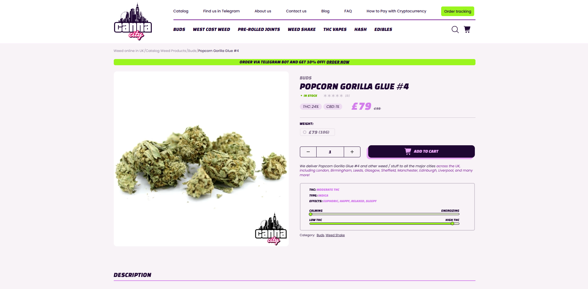 buy OG Kush uk weed shop Canna City
