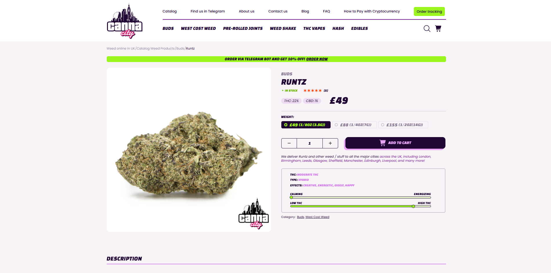 decent thc flowers online UK delivery