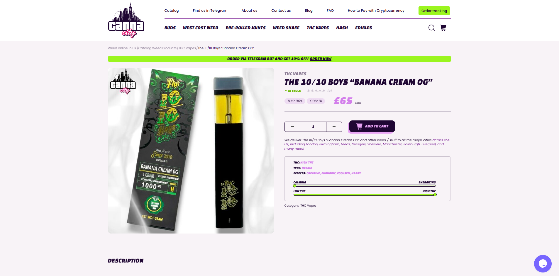 decent THC Vape online