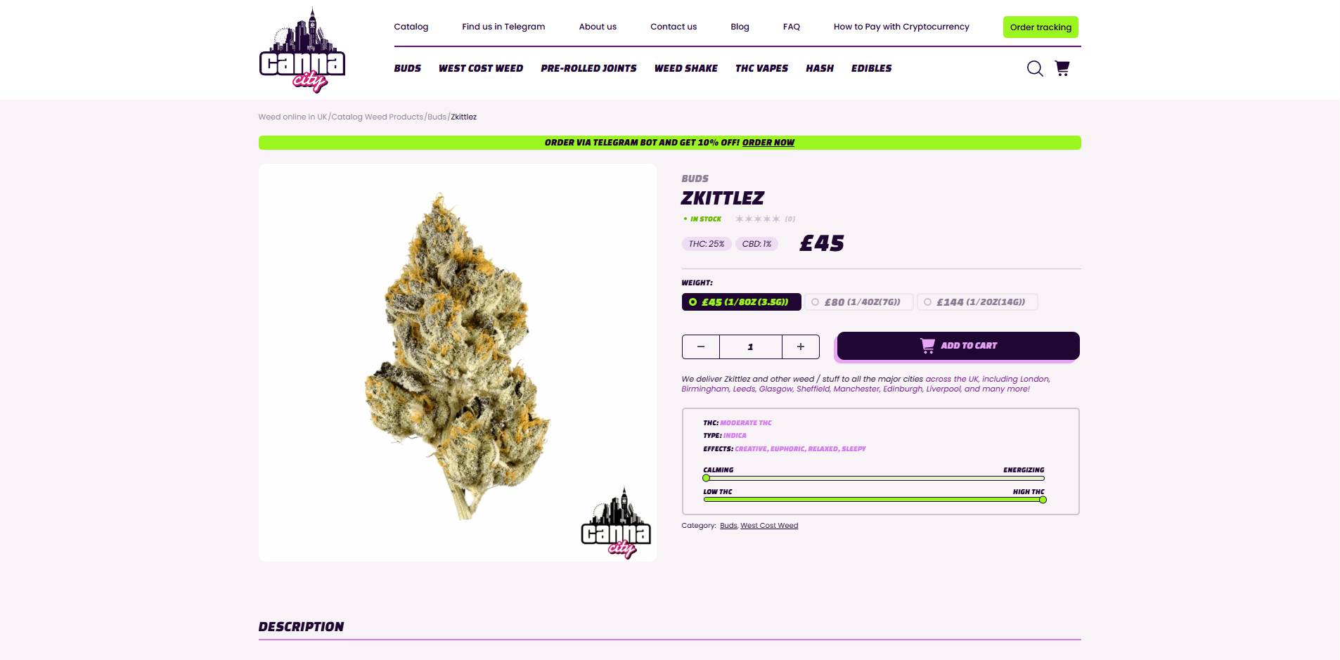 buy thc flowers uk weed shop Canna City