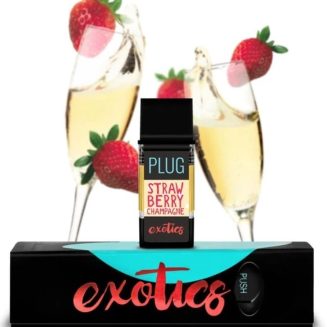 Buy PLUGPlay Exotics Strawberry Champagne Vape 1G Cartridge