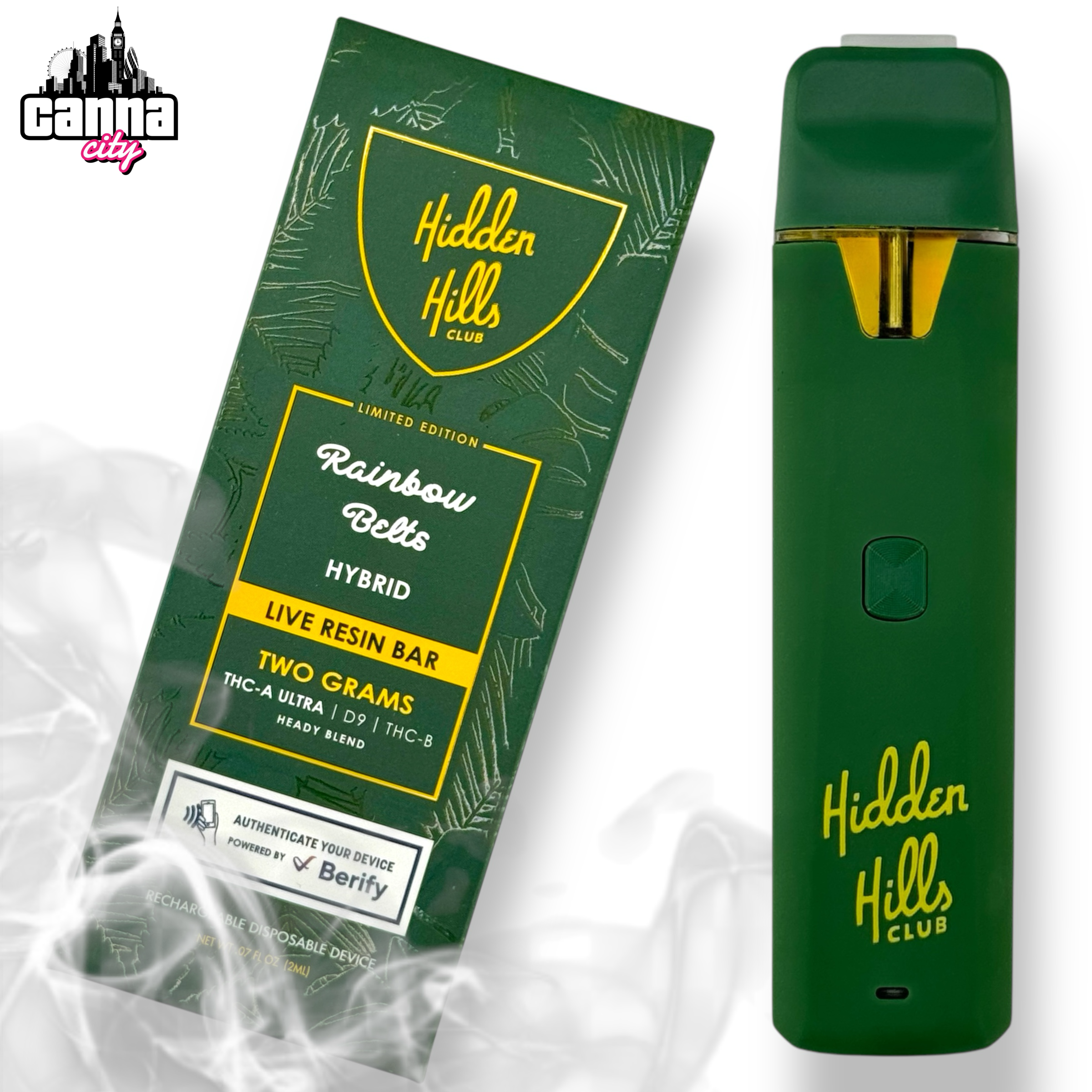 Buy THC Vapes The Hidden Hills "Rainbow Belts" (2G)