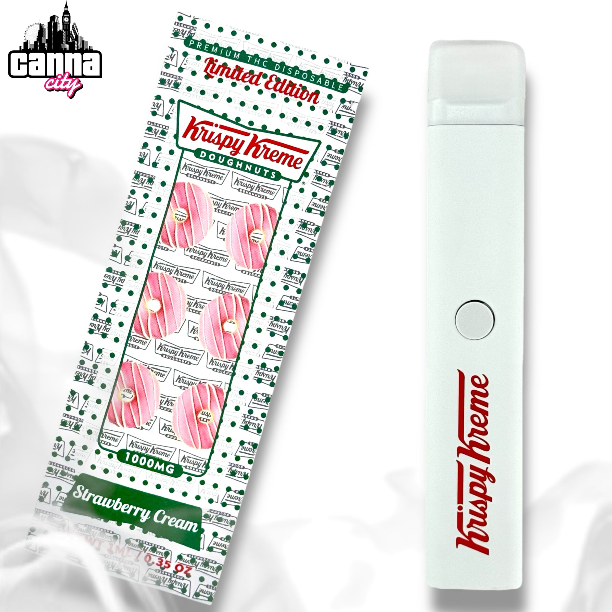Buy THC Vapes Krispy Kreme "Strawberry Cream"