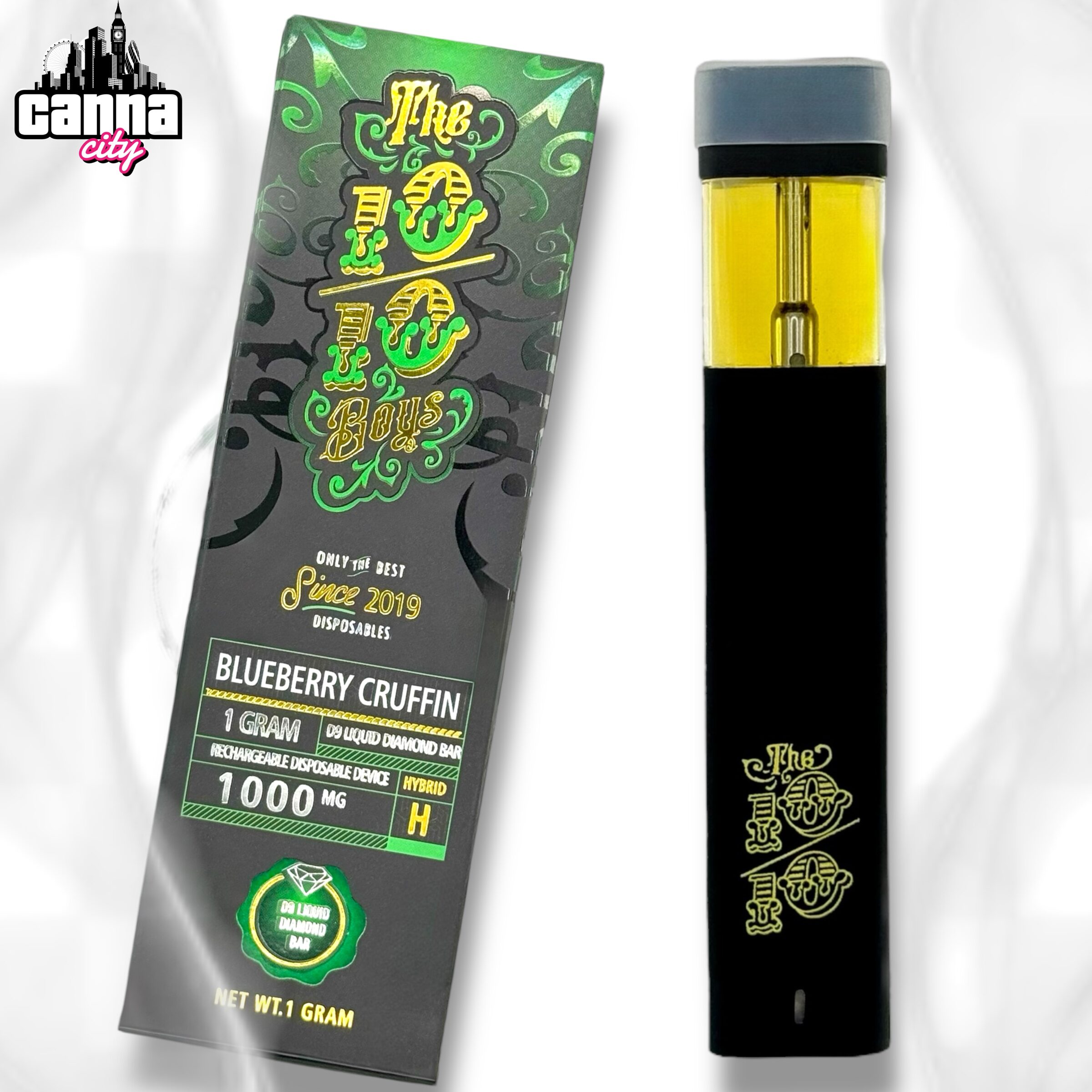 Buy THC Vapes The 10/10 Boys "Blueberry Cruffin"