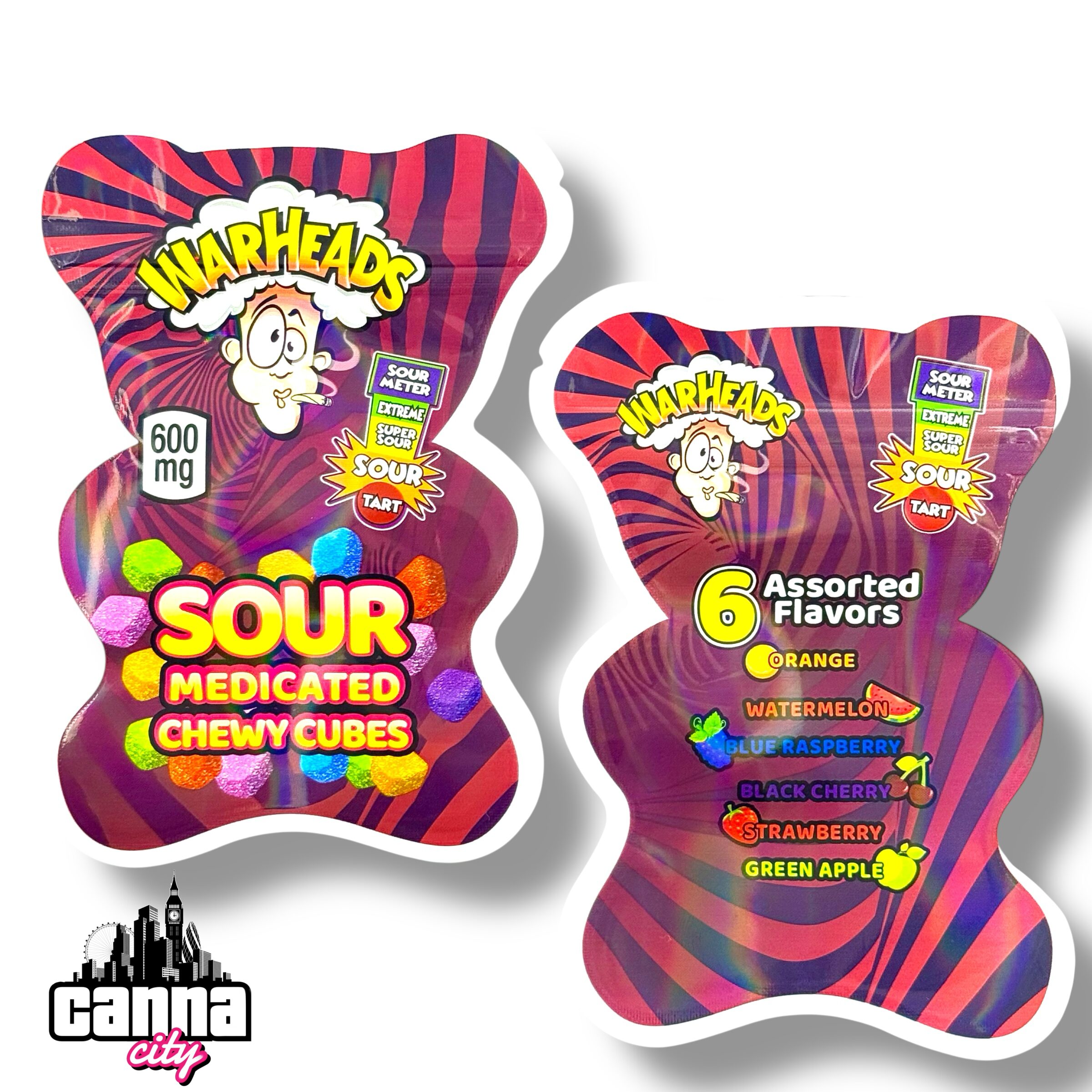 Buy Edibles WarHeads Sour Cubes