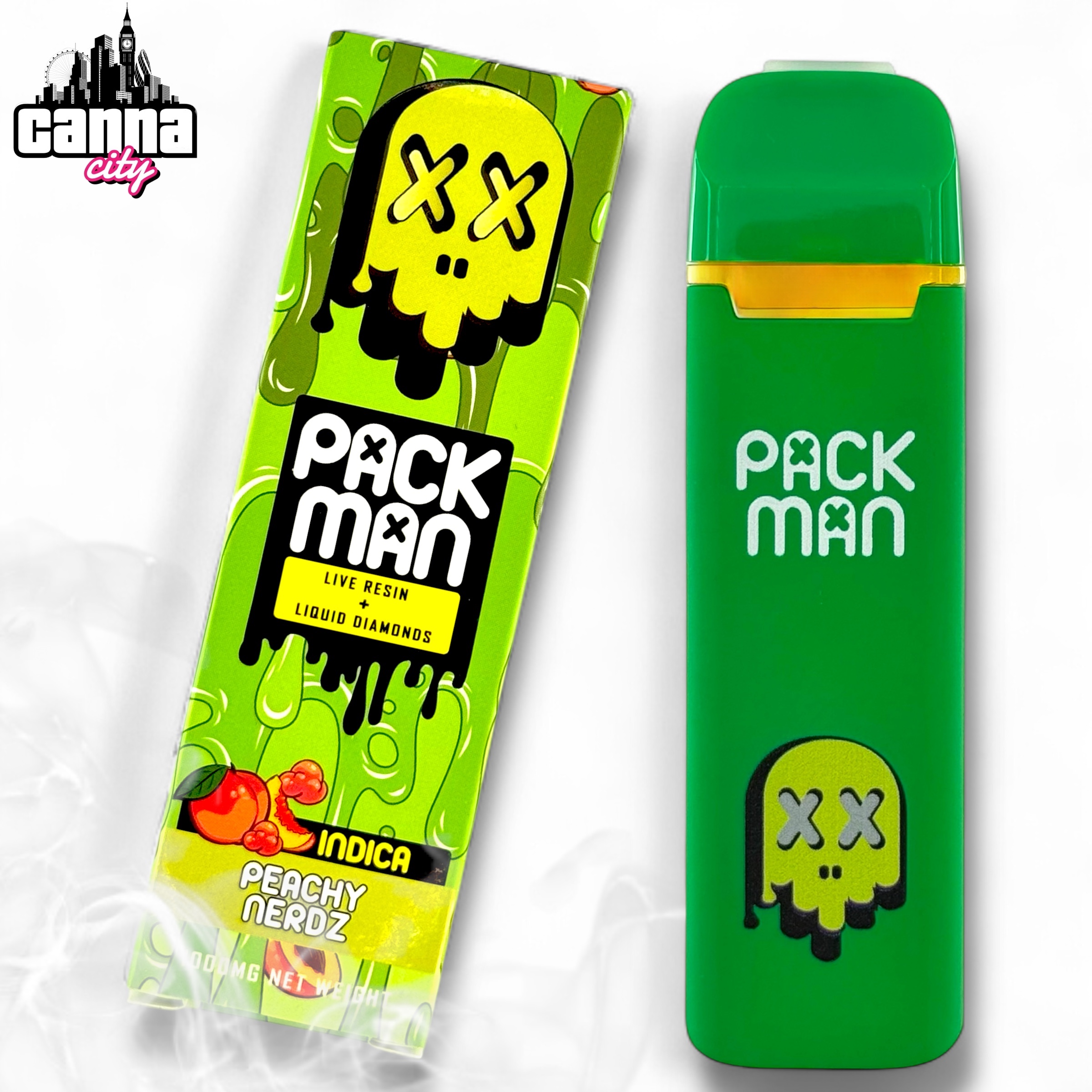 Buy THC Vapes PackMan "Peachy Nerdz"