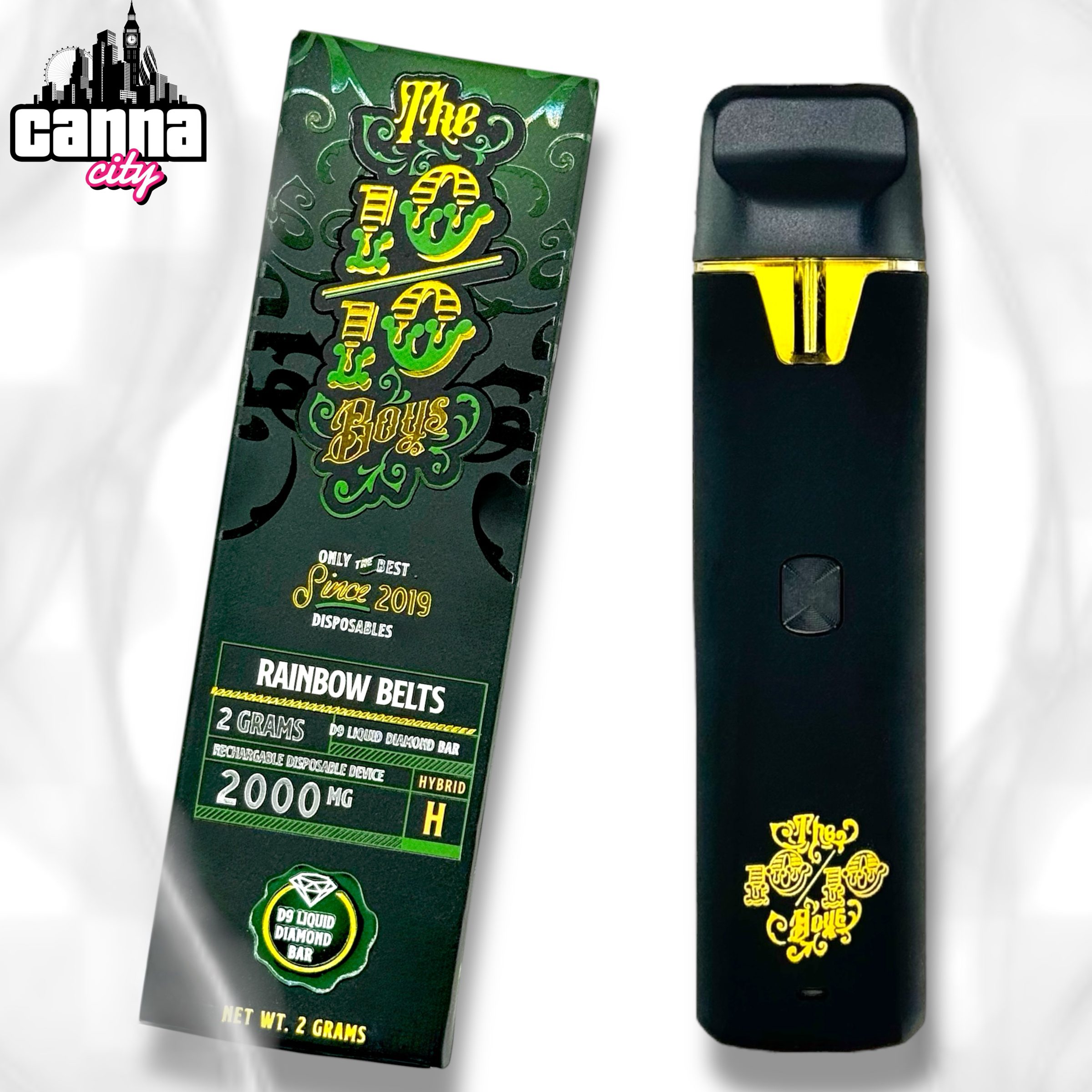 Buy THC Vapes The 10/10 Boys “Rainbow Belts” (2G)